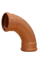 110mm 87.5 Degree Double Socket Slow Bend - Undergound - 4" Pushfit