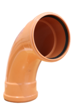 110mm 87.5 Degree Double Socket Slow Bend - Undergound - 4" Pushfit - Image 3