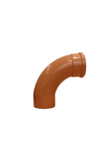 110mm 87.5 Degree Single Socket  Slow Bend - Undergound - 4" Pushfit - Image 3