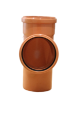 110mm 87.5 Degree Double Socket Junction - Undergound - 4" Pushfit - Image 2