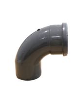 Anthracite Grey 90 Deg. Single Socket Soil Bend 110mm - Image 2