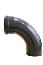 Black 90 Deg. Single Socket Soil Bend 110mm