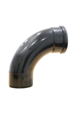 Black 90 Deg. Single Socket Soil Bend 110mm - Image 2