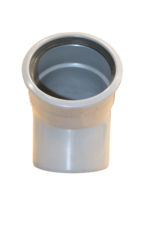 Grey 45 Deg. Single Socket Soil Bend 110mm - Image 3