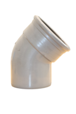 Grey 45 Deg. Single Socket Soil Bend 110mm - Image 2