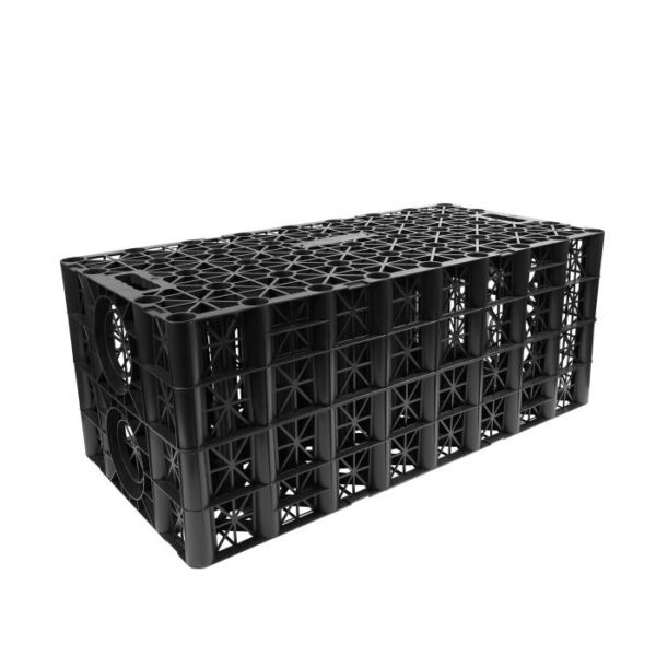 1000mm x 500mm x 400mm soakaway crate for underground drainage